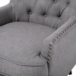 Sessel VIBORG II Stoff Hellgrau