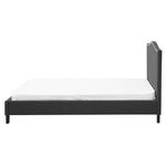 Bett mit Lattenrost Stoff MONTPELLIER 160 x 200 cm LED Bunt