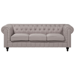 Ecksofa Polsterbezug beige linksseitig CHESTERFIELD