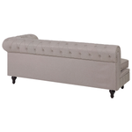 Ecksofa Polsterbezug beige linksseitig CHESTERFIELD