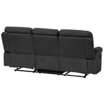 3-Sitzer Sofa Polsterbezug dunkelgrau verstellbar BERGEN