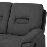 3-Sitzer Sofa Polsterbezug dunkelgrau verstellbar BERGEN