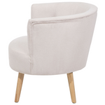 Sessel ODENZEN Stoff Cremeweiss