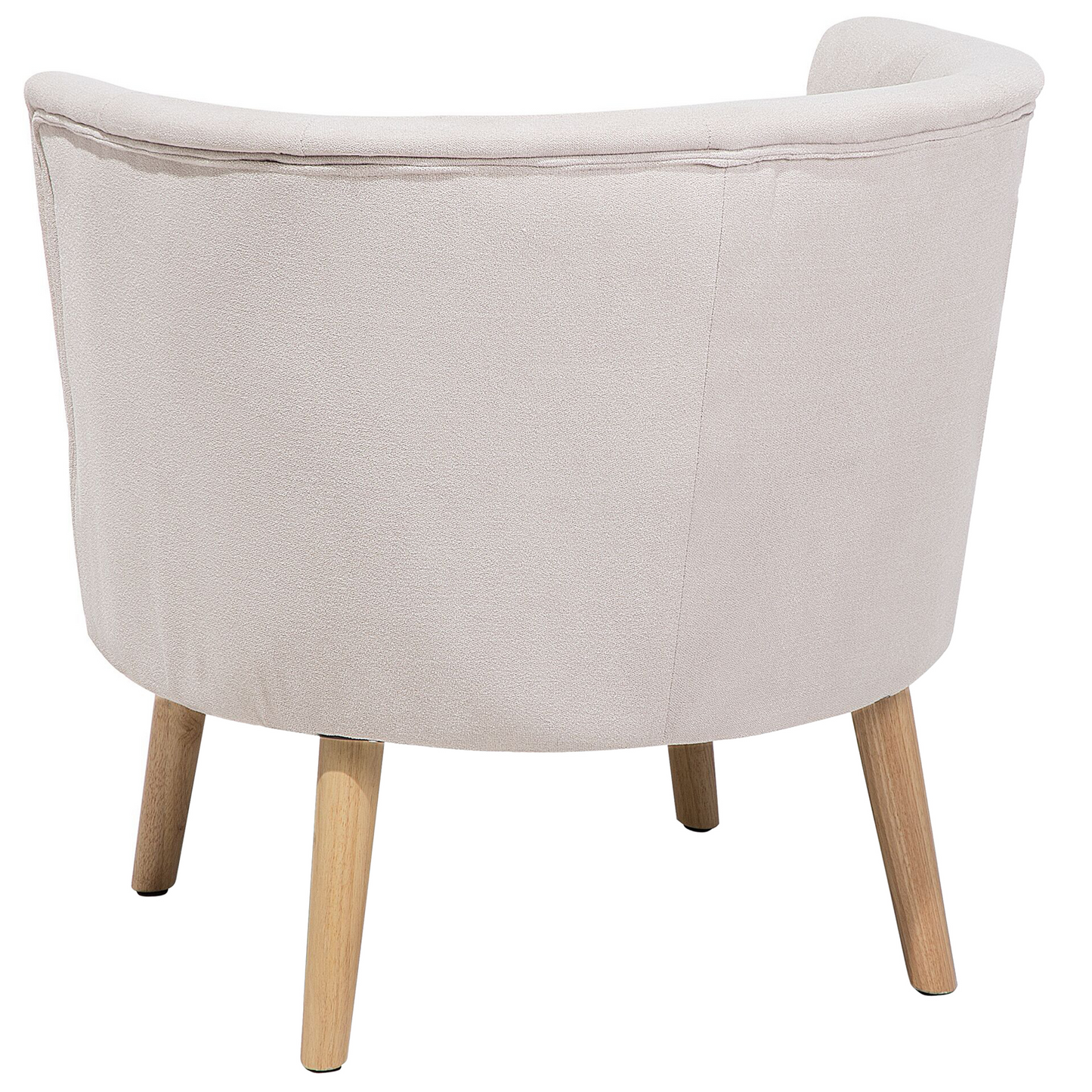 Sessel ODENZEN Stoff Cremeweiss