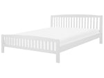 Bett mit Lattenrost Kiefernholz CASTRES 180 x 200 cm Weiss