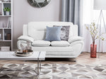 2-Sitzer Sofa Kunstleder weiss LEIRA