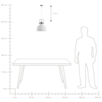 Hängelampe NARMADA Metall Weiss