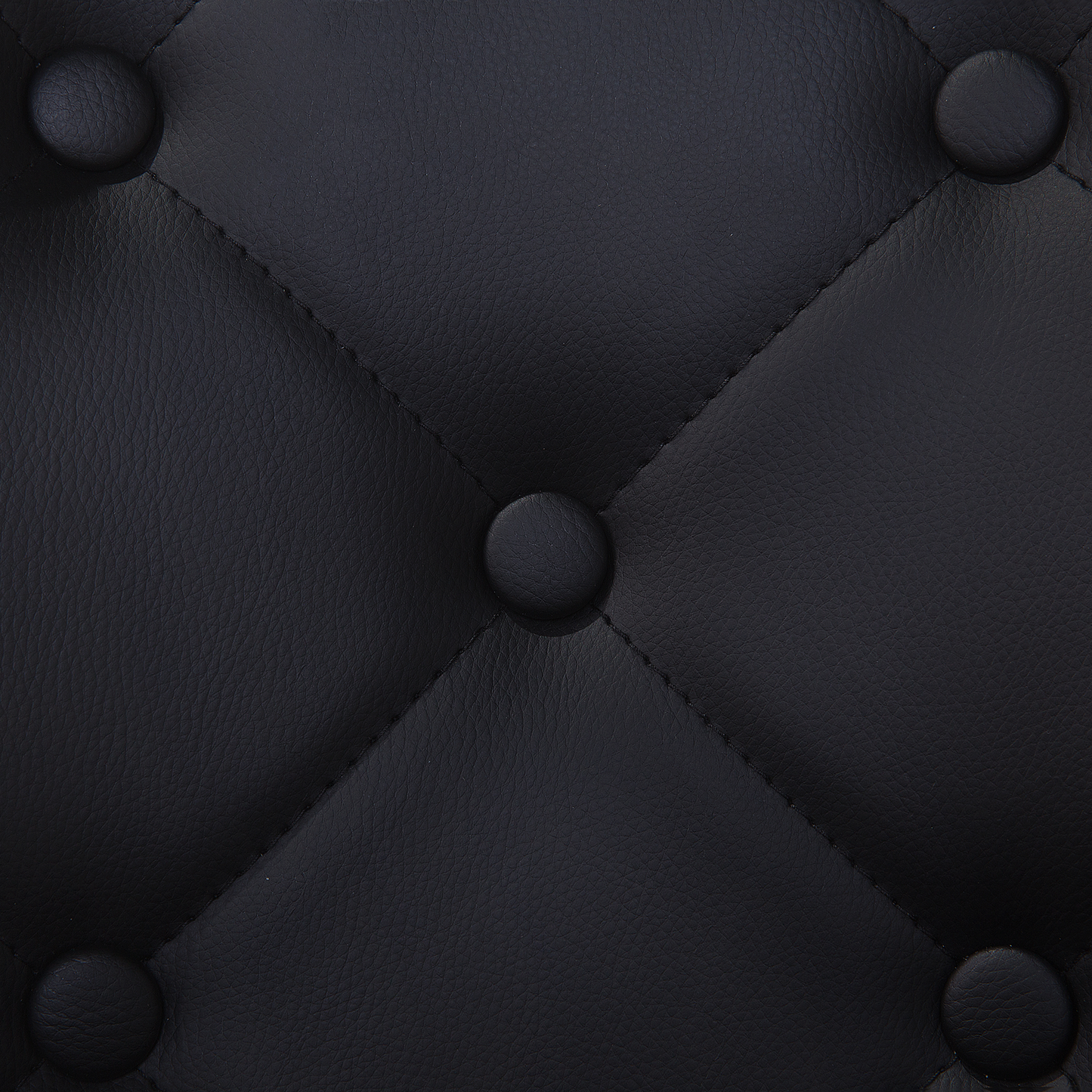 Esszimmerstuhl 2er Set VALERIE Kunstleder Schwarz