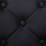 Esszimmerstuhl 2er Set VALERIE Kunstleder Schwarz