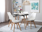 Esstisch BOVIO Schwarz 90 cm 90 cm