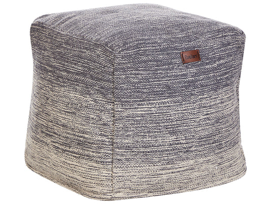 Pouf hellgrau 40 x 40 cm HIRRI