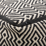 Pouf Baumwolle schwarz-weiss 50 x 50 x 30 cm MUKKI