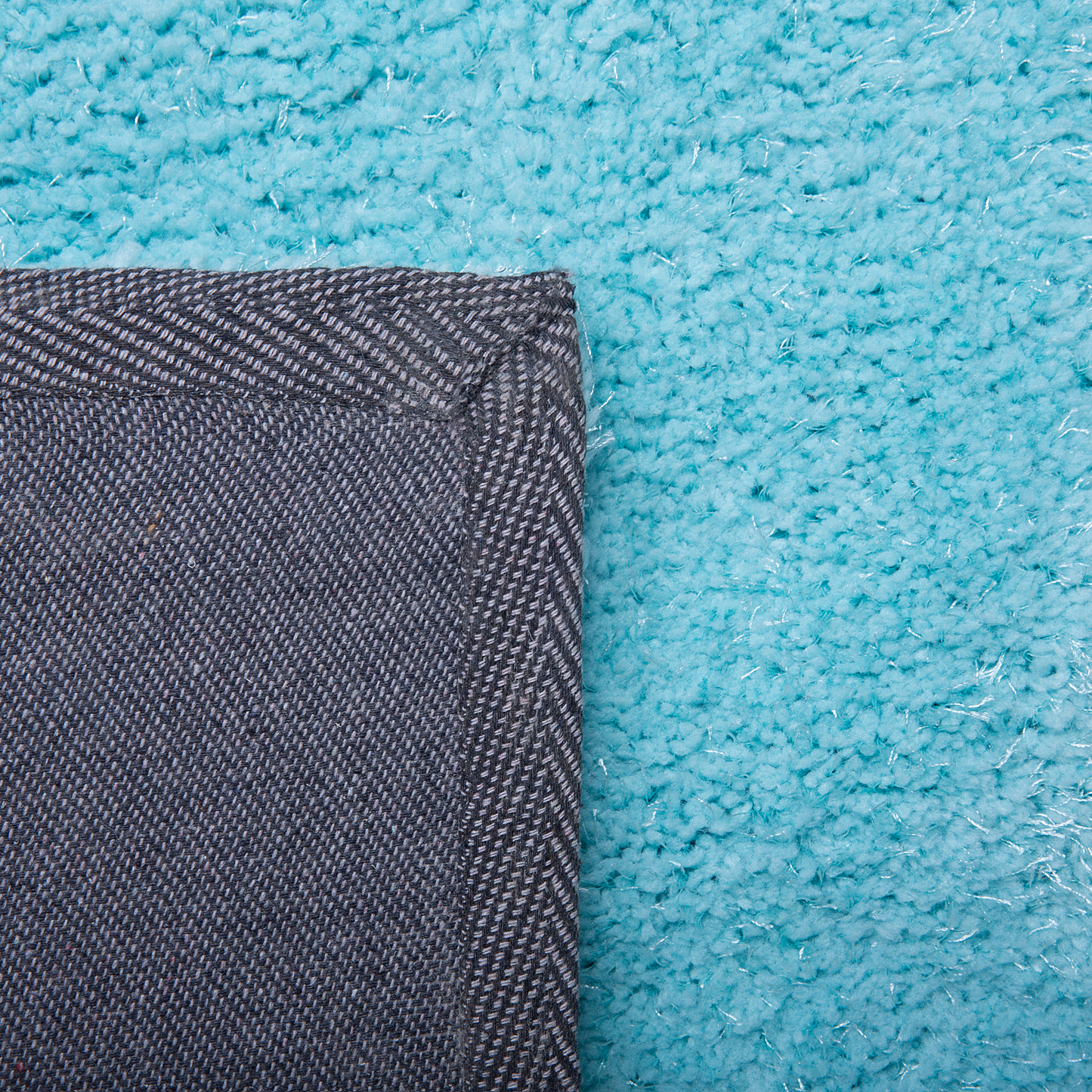 Teppich hellblau ⌀ 140 cm Shaggy DEMRE