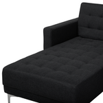 Schlafsofa U-förmig Polsterbezug graphitgrau ABERDEEN