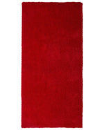 Teppich rot 80 x 150 cm Shaggy DEMRE