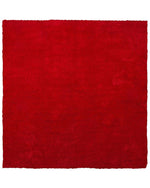 Teppich rot 200 x 200 cm Shaggy DEMRE