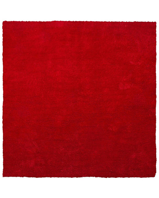 Teppich rot 200 x 200 cm Shaggy DEMRE