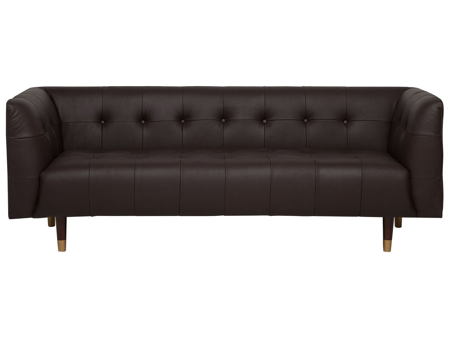 3-Sitzer Sofa Leder braun BYSKE