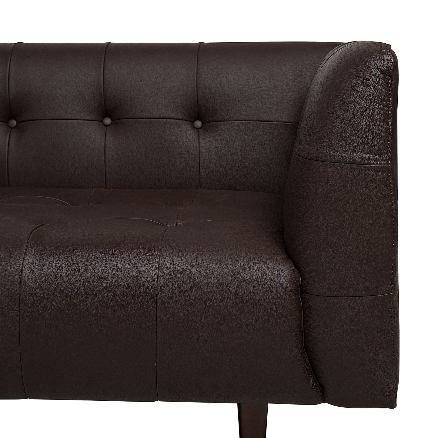 3-Sitzer Sofa Leder braun BYSKE