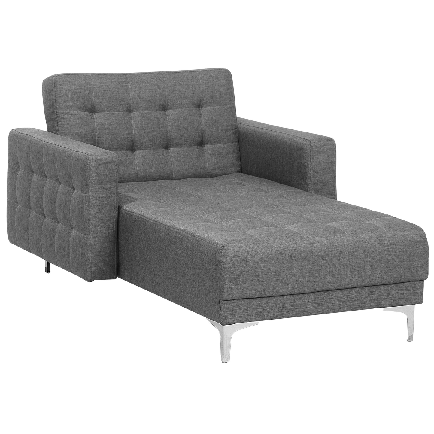Chaiselongue Polsterbezug hellgrau / silber ABERDEEN