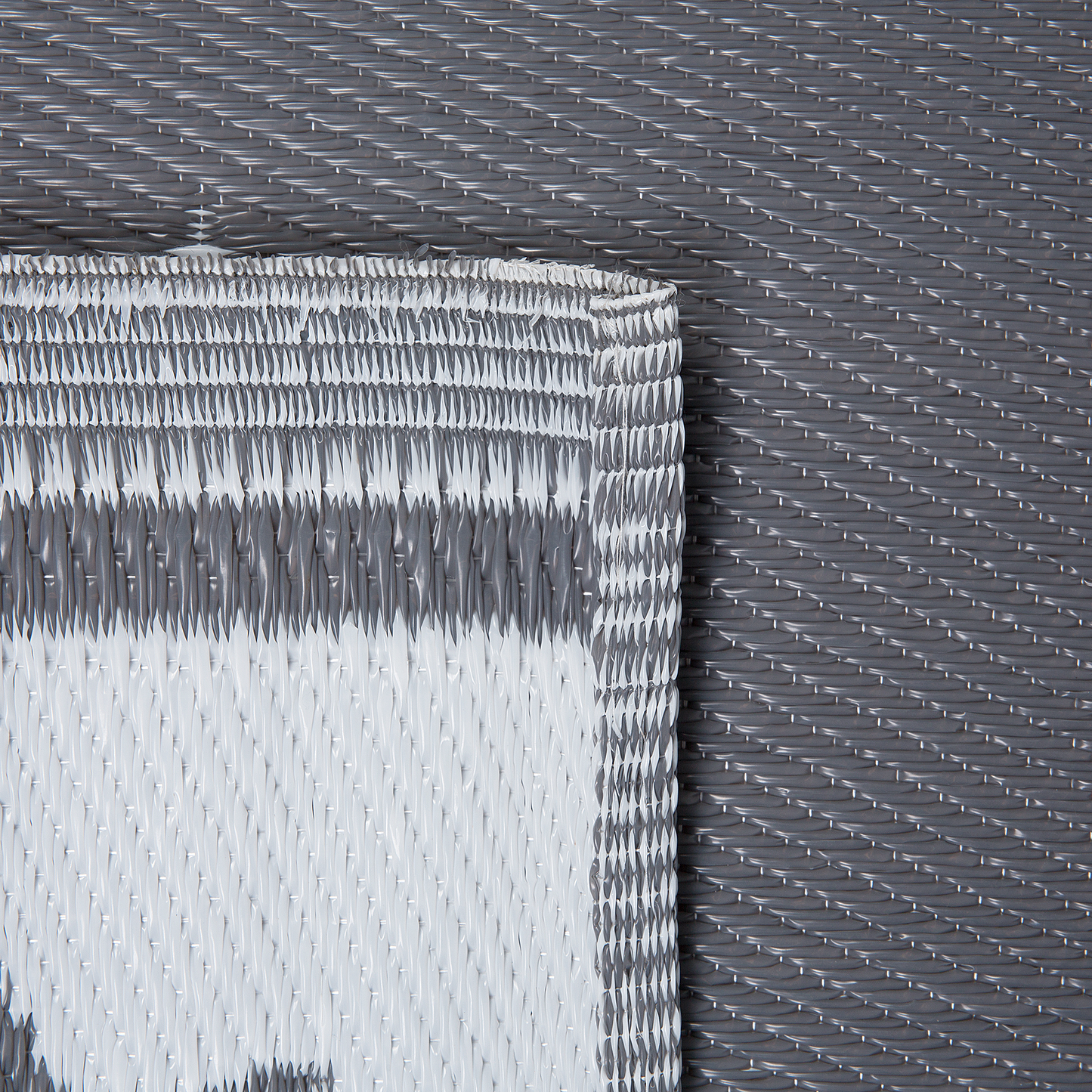 Outdoor Teppich dunkelgrau 120 x 180 cm Sternenmuster zweiseitig Kurzflor LATUR