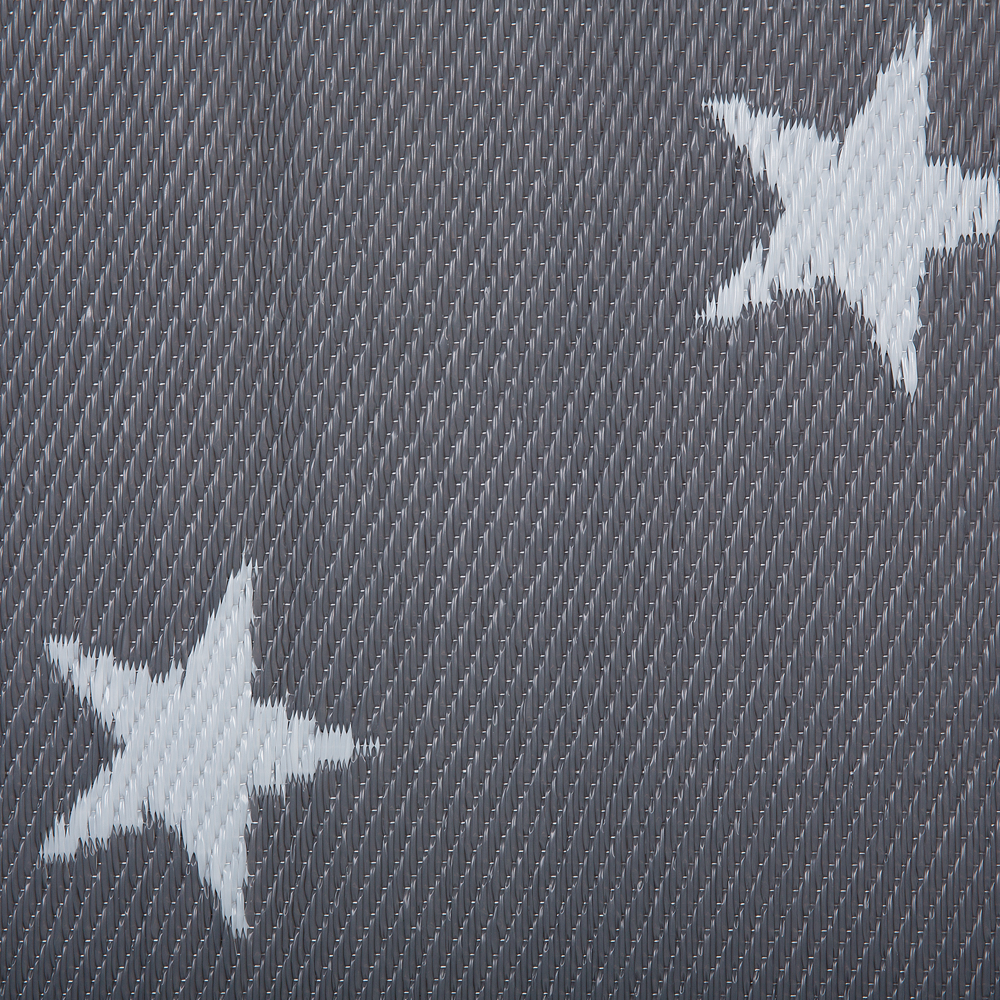 Outdoor Teppich dunkelgrau 120 x 180 cm Sternenmuster zweiseitig Kurzflor LATUR