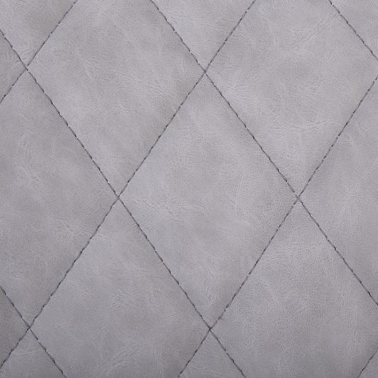 Bürostuhl drehbar MARIBEL Kunstleder Hellgrau