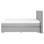 Boxspringbett Stoff DUCHESS 160 x 200 cm Hellgrau