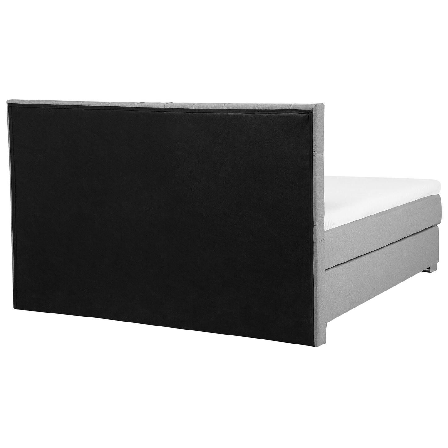 Boxspringbett Stoff DUCHESS 180 x 200 cm Hellgrau