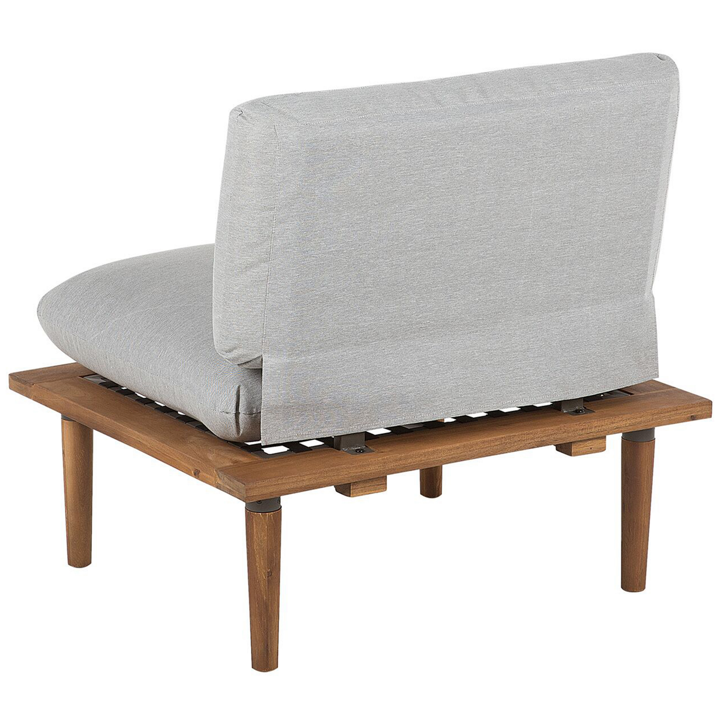 Lounge Set mit Tisch 4-Sitzer FRASCATI modular zertifiziertes Akazienholz Hellgrau
