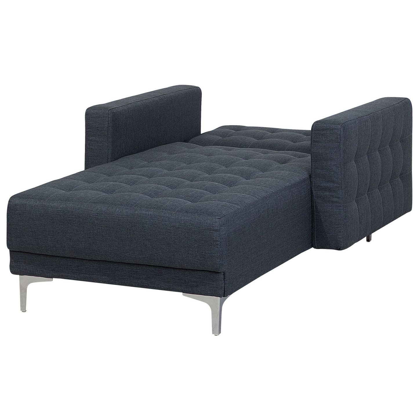 Chaiselongue Polsterbezug dunkelgrau / silber ABERDEEN
