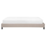 Bett mit Lattenrost Stoff ROANNE 160 x 200 cm Beige