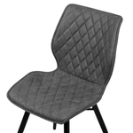 Esszimmerstuhl 2er Set LISLE Grau
