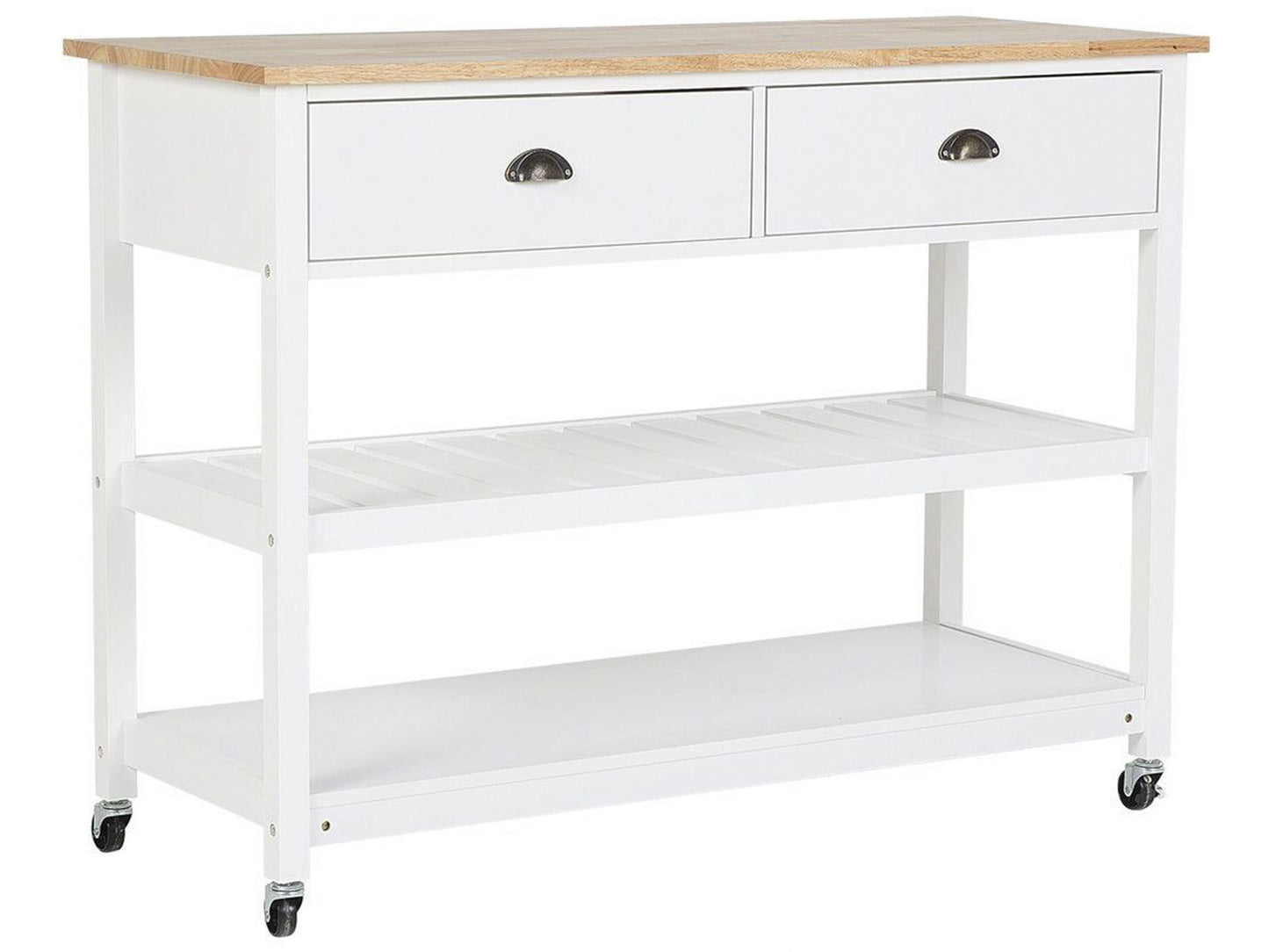 Servierwagen NAVARINO Holz Weiss