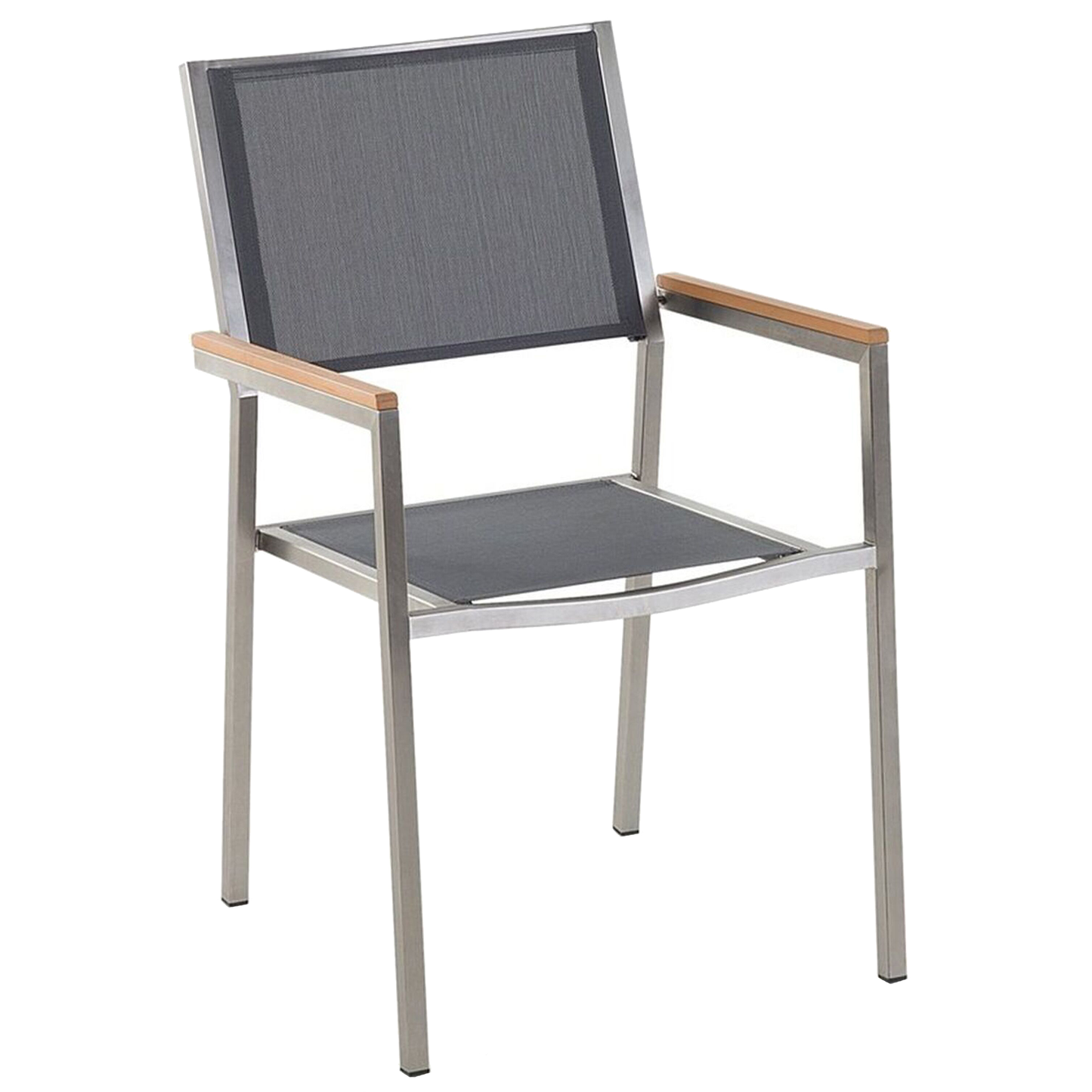 Gartentisch Set Glas Grau GROSSETO