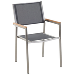 Gartentisch Set Glas Grau GROSSETO