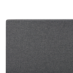 Bett mit Lattenrost Stoff ALBI 180 x 200 cm Grau