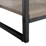 Bücherregal mit 5 Fächern FORRES 184 cm Braun / Schwarz