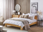 Bett mit Lattenrost Kiefernholz ROYAN 160 x 200 cm Hellbraun