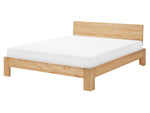 Bett mit Lattenrost Kiefernholz ROYAN 160 x 200 cm Hellbraun