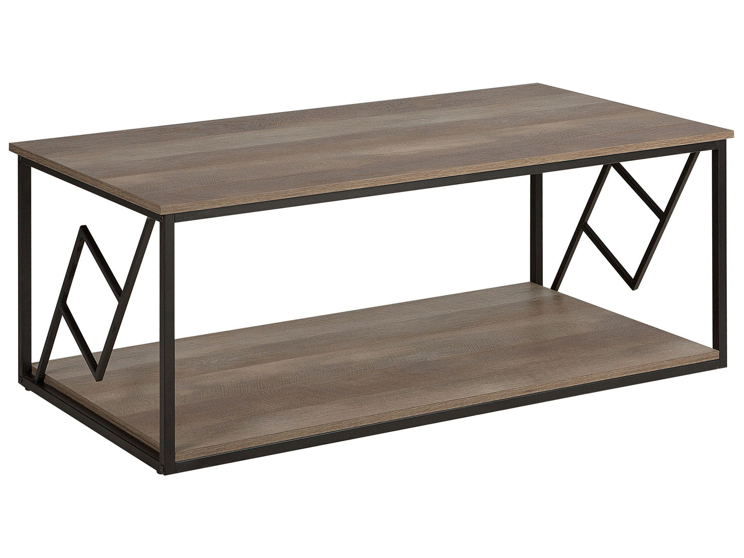 Couchtisch dunkler Holzfarbton rechteckig 60 x 120 cm FORRES
