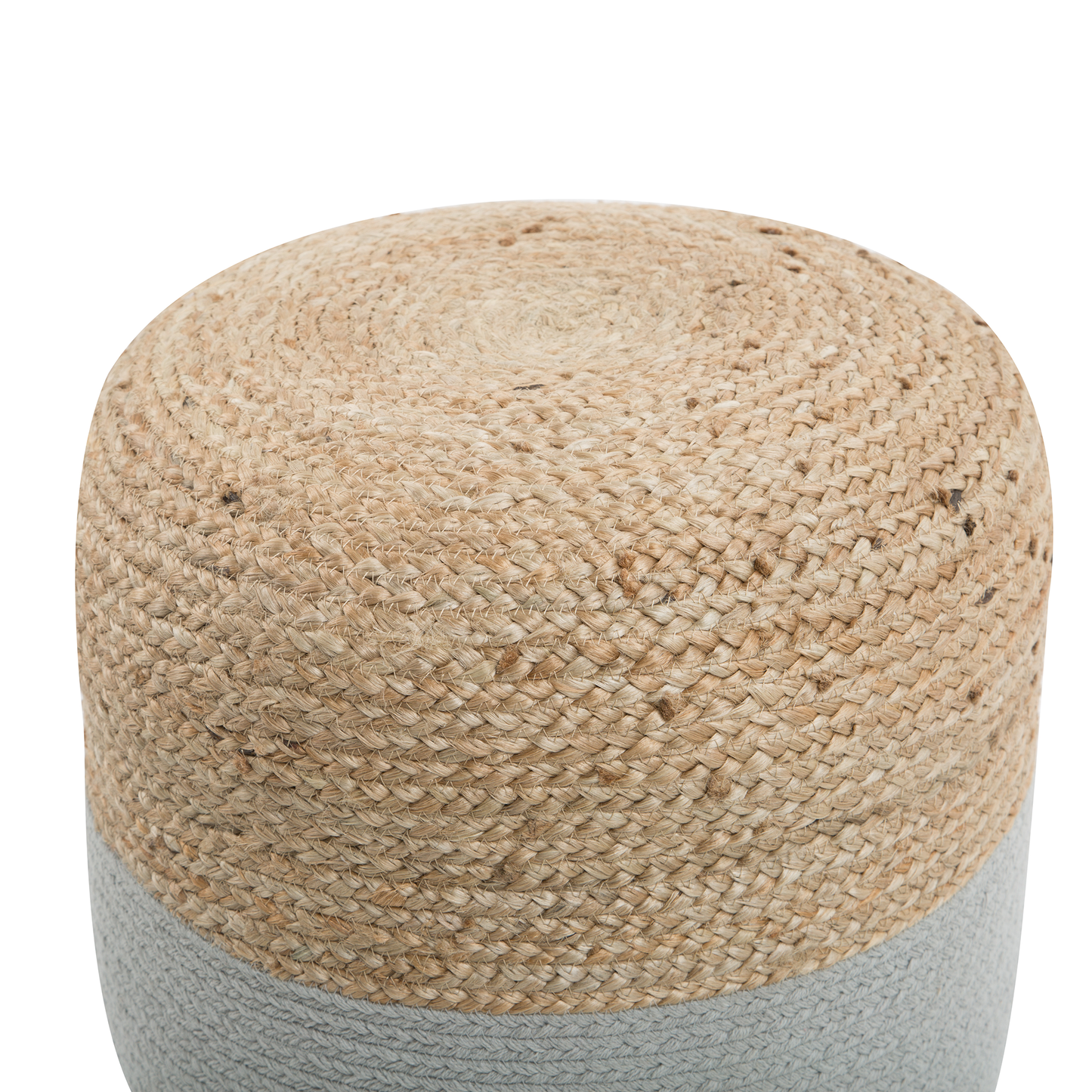 Pouf hellgrau ⌀ 46 cm DALAMA