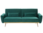 3 Sitzer Sofa EINA Smaragdgrün Samtstoff