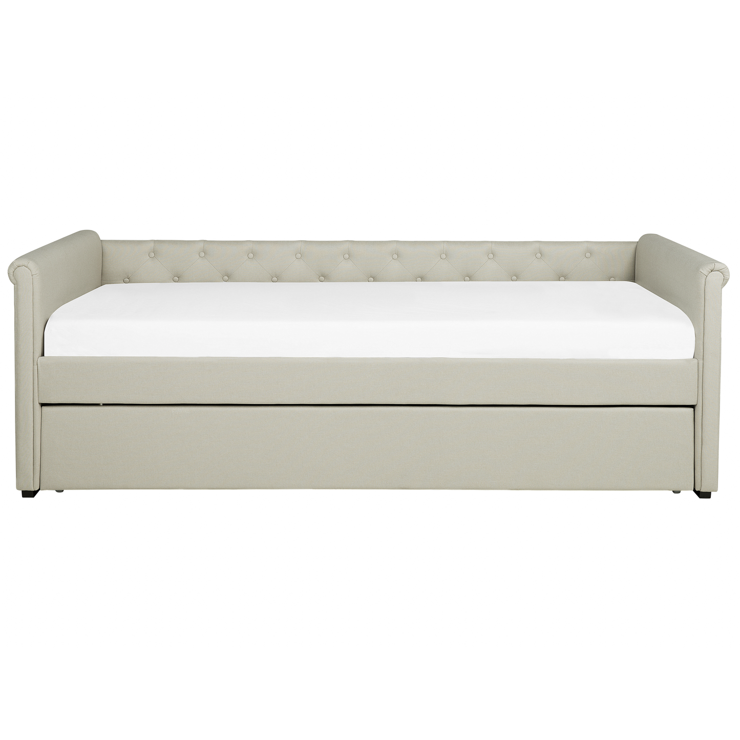 Ausziehbett Stoff LIBOURNE 90 x 200 cm Beige