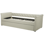 Ausziehbett Stoff LIBOURNE 90 x 200 cm Beige