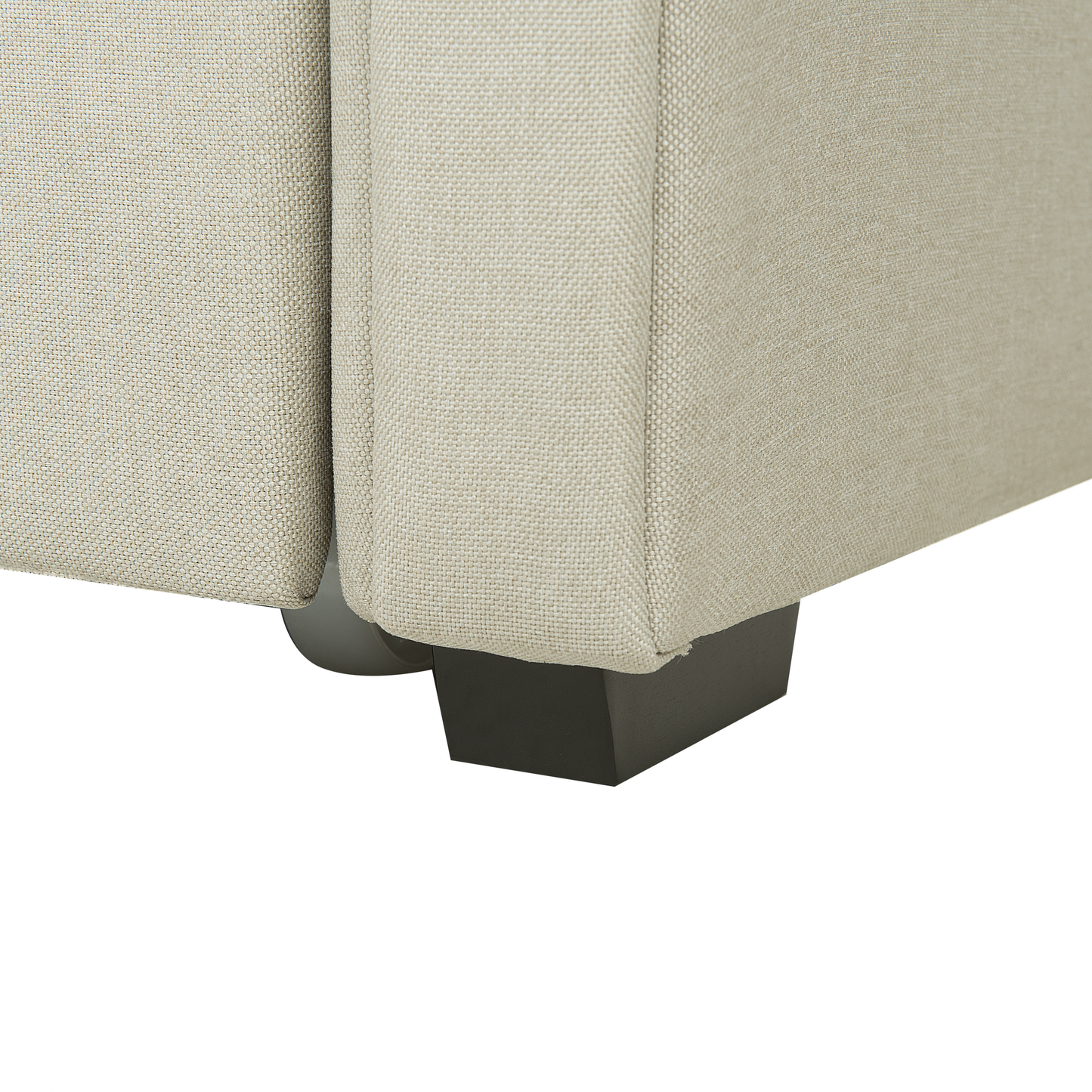 Ausziehbett Stoff LIBOURNE 90 x 200 cm Beige