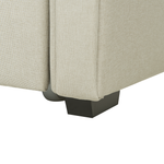 Ausziehbett Stoff LIBOURNE 90 x 200 cm Beige