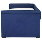 Ausziehbett Stoff LIBOURNE 90 x 200 cm Marineblau