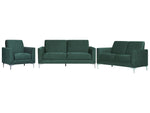Sofa Set Samtstoff grün 6-Sitzer FENES