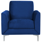 Sofa Set Samtstoff marineblau 6-Sitzer FENES